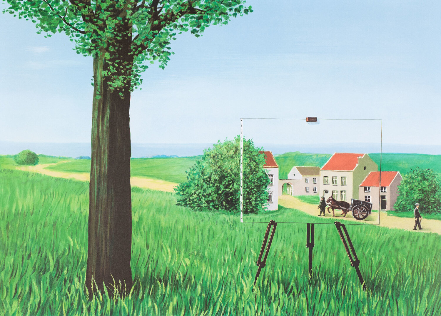 La belle captive René Magritte Afdruk te koop