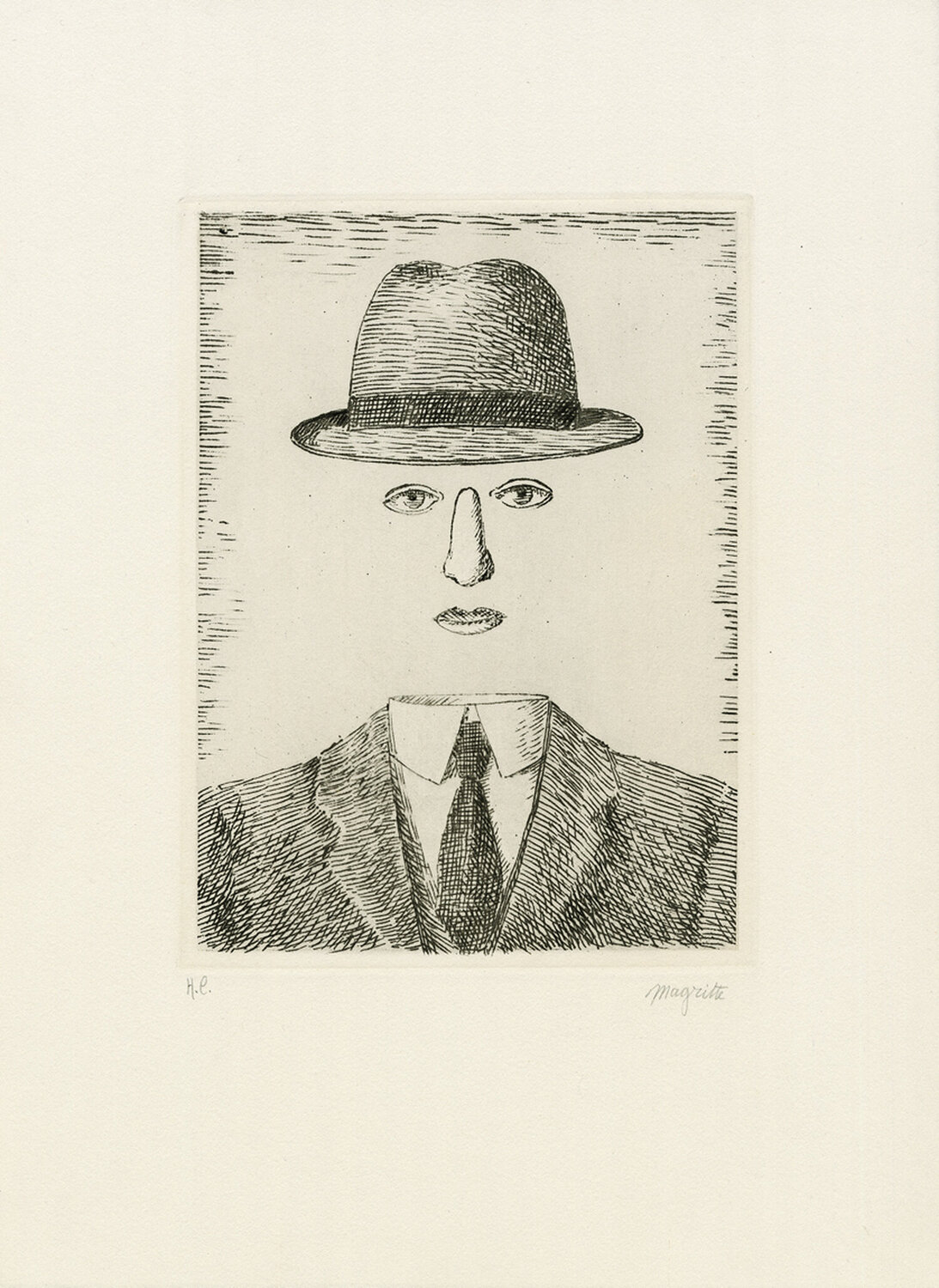 Paysage de Baucis René Magritte Afdruk te koop