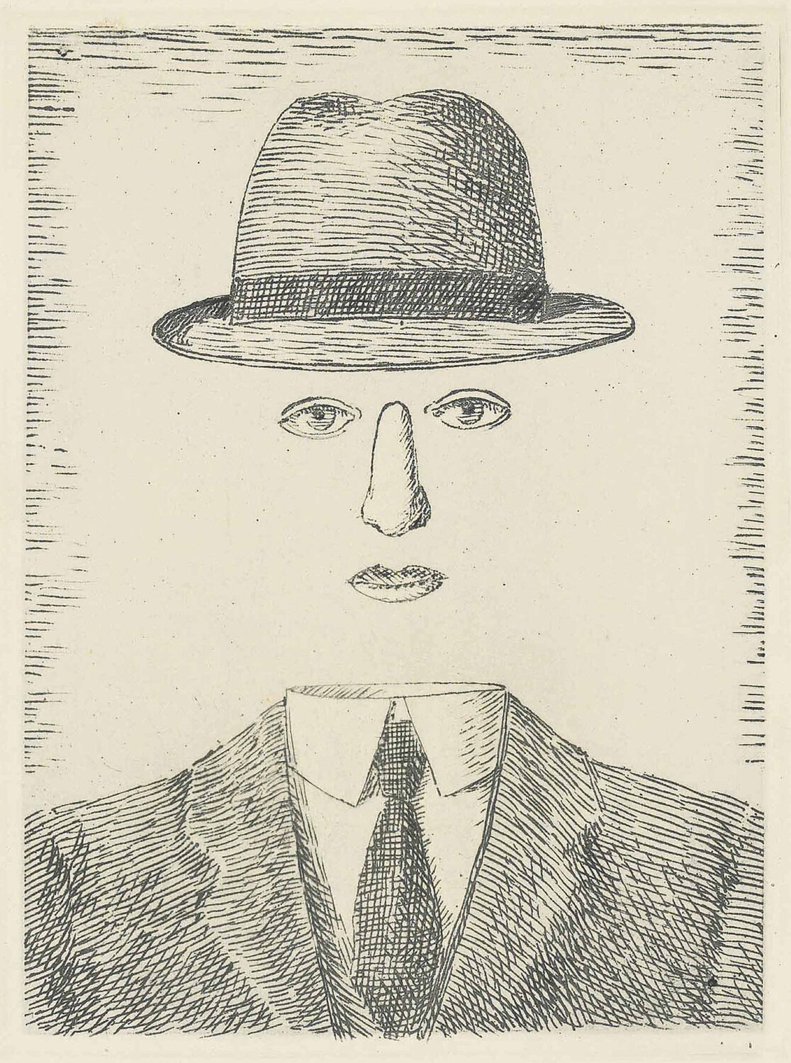 Paysage de Baucis René Magritte Afdruk te koop