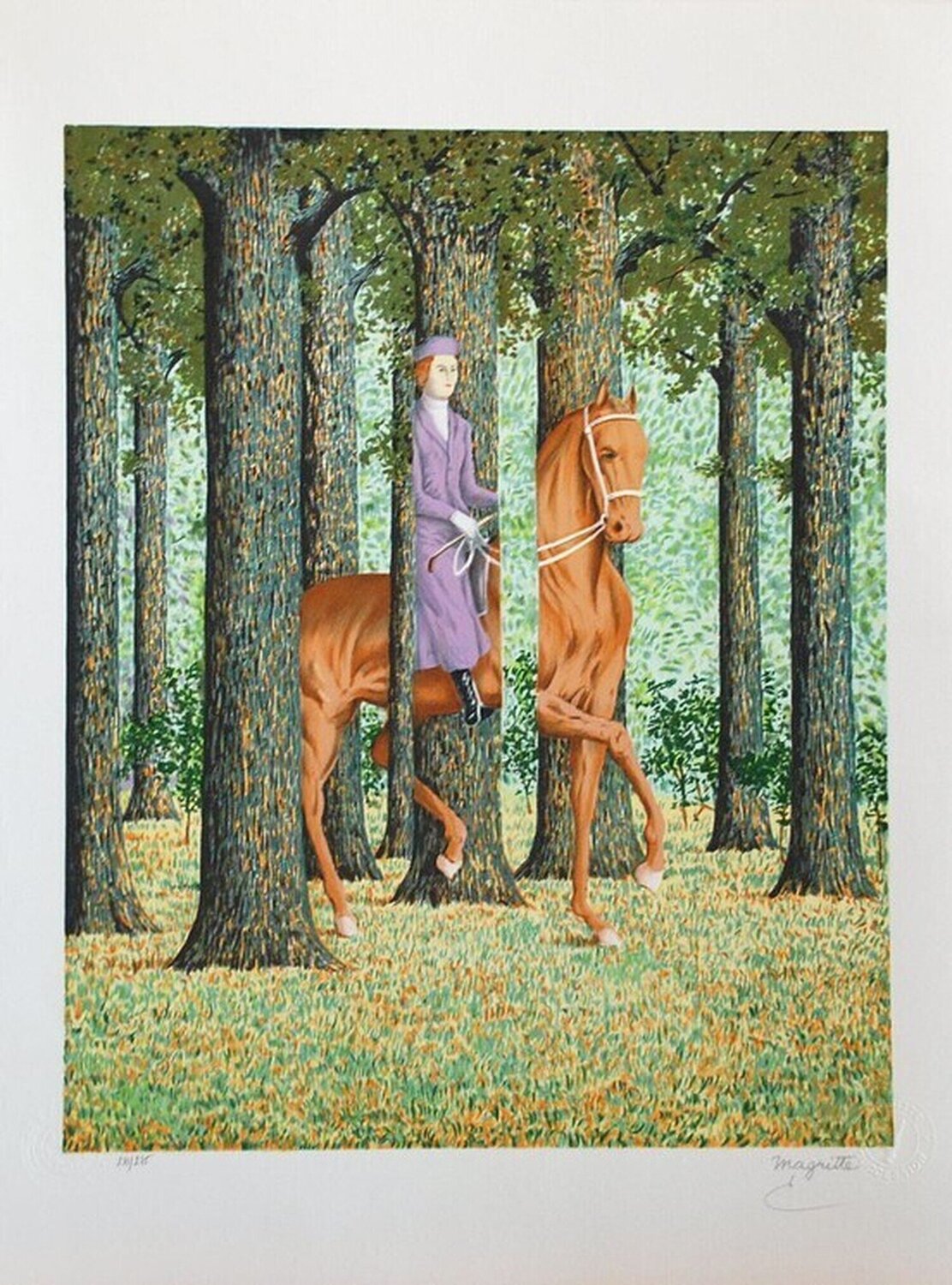 The blank-signature René Magritte Stampa in vendita