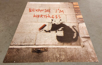 バンクシー 【Because I'm Worthless】エスタンプリトグラフ Banksy 「BECAUSE I AM WORTHLESS（WCP版)」 | 現代アートギャ