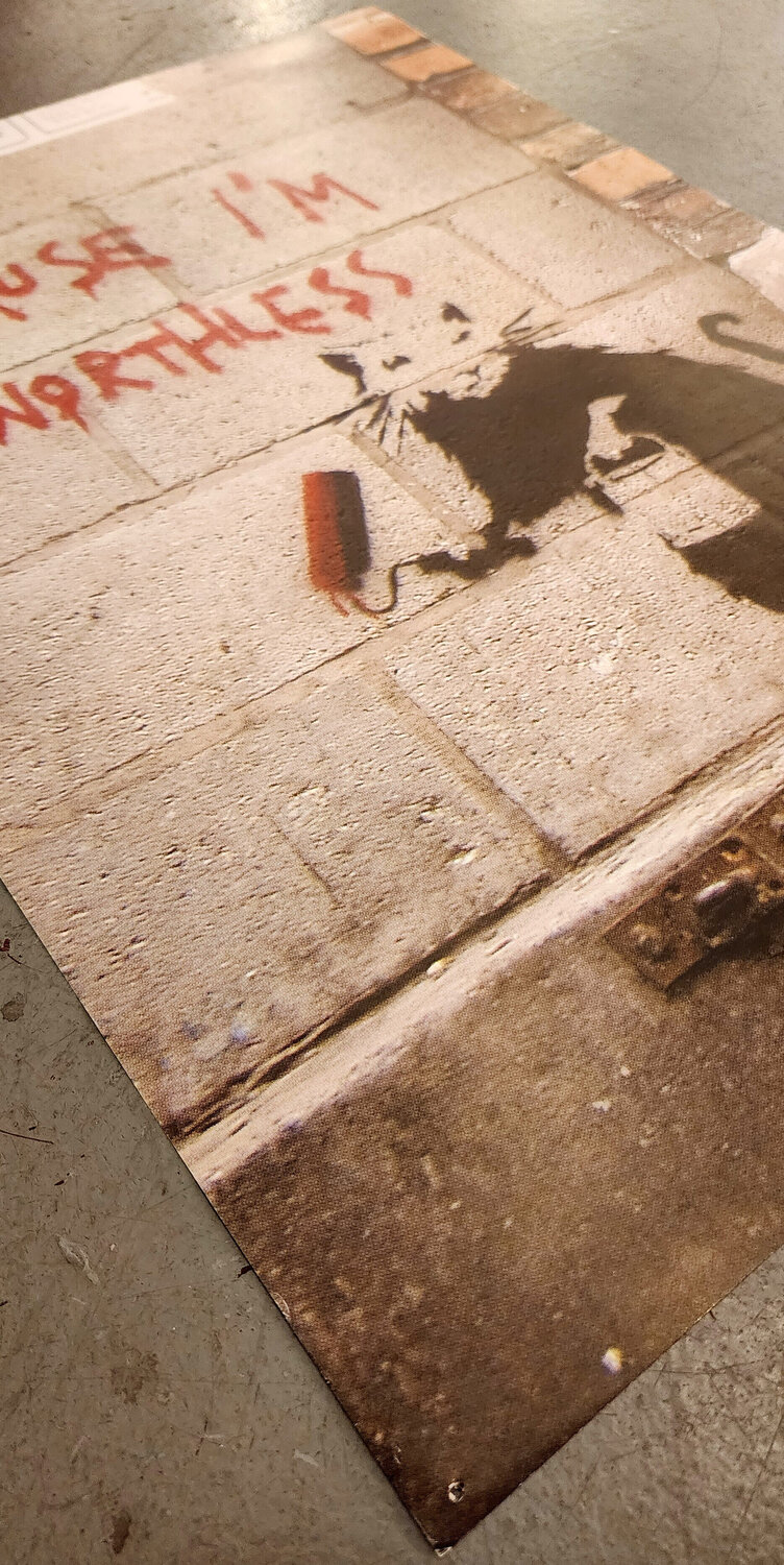 バンクシー Because I´m Worthless エスタンプリトグラフ Banksy 「BECAUSE I AM WORTHLESS（WCP版)」 | 現代アートギャ