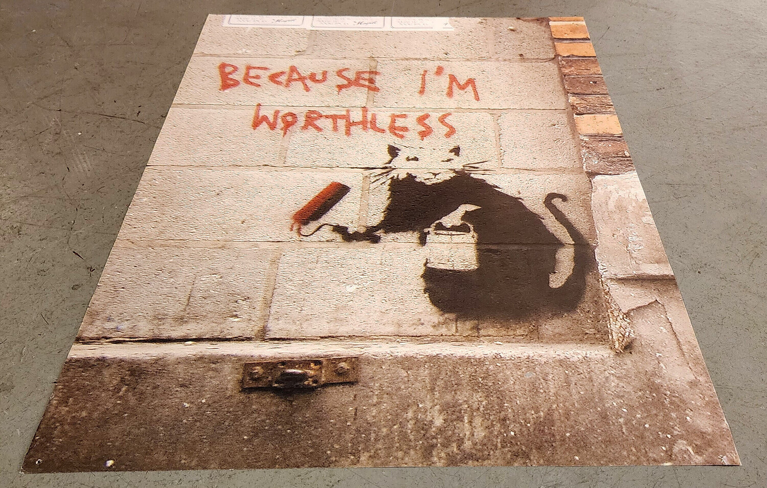 Because I'm Worthless (Street Art, Sprayer, Graffiti) by