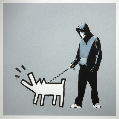 Choose Your Weapon VIP (Silver) di Banksy, Stampa in vendita su Singulart