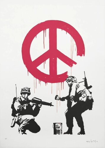 CND Soldiers (Signed) di Banksy, Stampa in vendita su Singulart