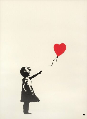 Girl With Balloon (Unsigned) by Banksy, Print for Sale on Singulart