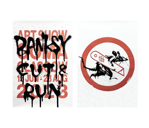 Cut and Run (Set of 2 Posters) di Banksy, Stampa in vendita su Singulart