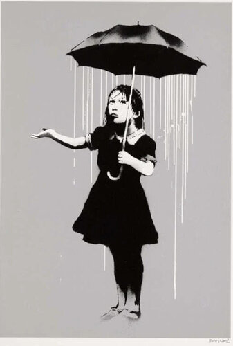 Nola (White Rain) di Banksy, Stampa in vendita su Singulart