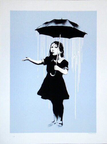 Nola (White Rain) di Banksy, Stampa in vendita su Singulart
