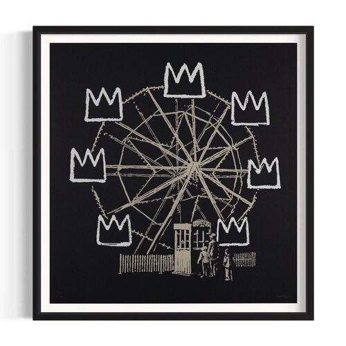 Banksquiat (Black) di Banksy, Stampa in vendita su Singulart