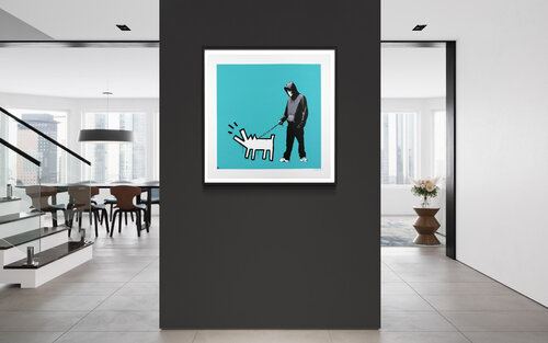 Choose Your Weapon (Turquoise) di Banksy, Stampa in vendita su Singulart
