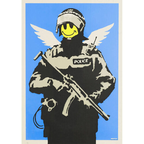 Flying Copper (unsigned) di Banksy, Stampa in vendita su Singulart