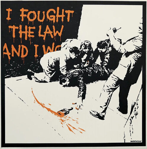 I Fought The Law di Banksy, Stampa in vendita su Singulart