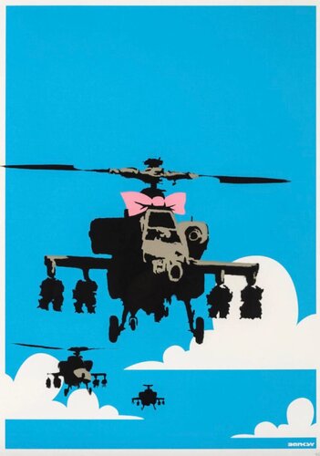 Happy Choppers (Unsigned) di Banksy, Stampa in vendita su Singulart