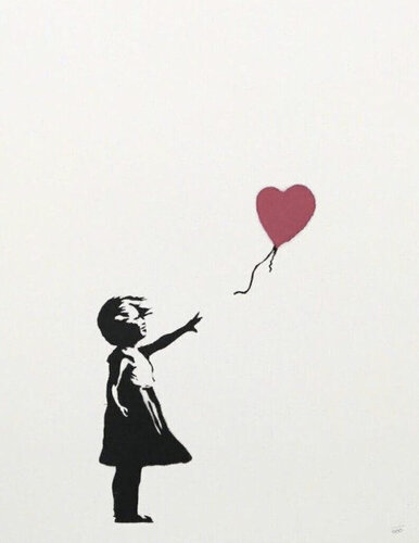 Girl with Balloon di Banksy, Stampa in vendita su Singulart