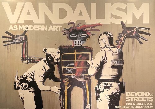 Vandalism As Modern Art di Banksy, Stampa in vendita su Singulart