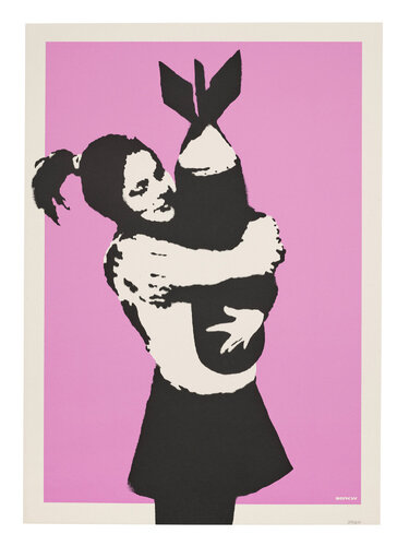 Bomb Hugger (Bomb Love) di Banksy, Stampa in vendita su Singulart