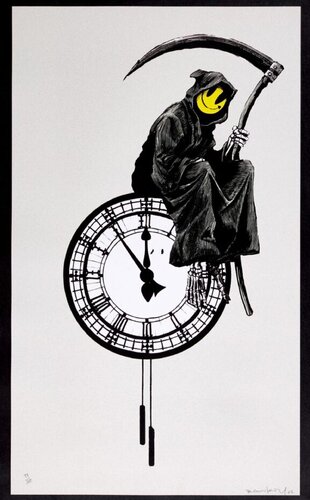Grin Reaper (Signed) di Banksy, Stampa in vendita su Singulart