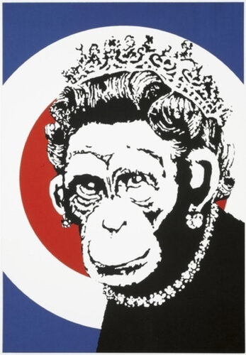 Monkey Queen di Banksy, Stampa in vendita su Singulart