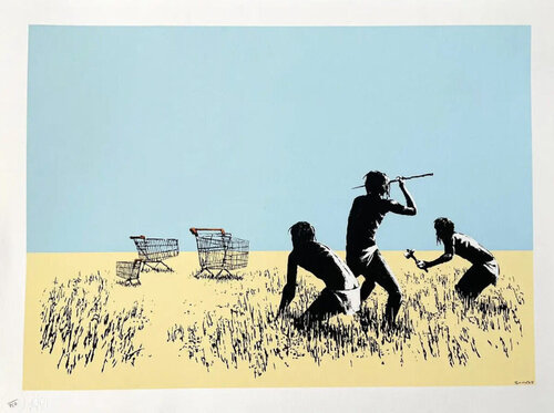 Trolleys (Colour) di Banksy, Stampa in vendita su Singulart