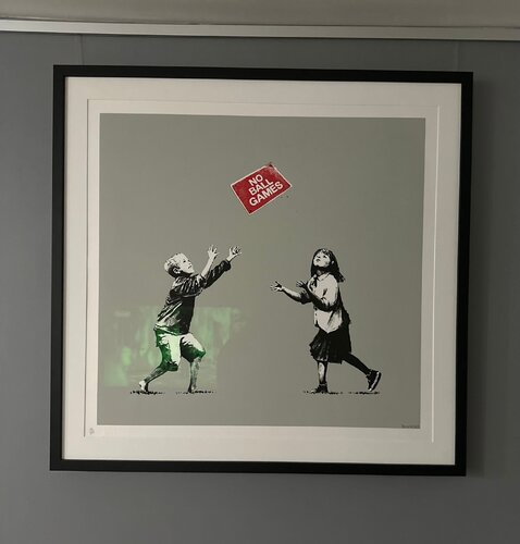 Banksy No ball game Grey di Banksy, Stampa in vendita su Singulart