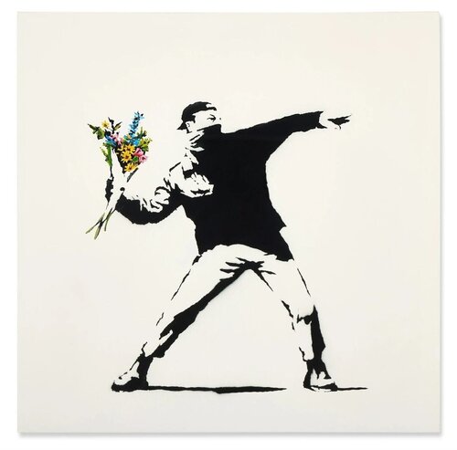 Love is in the air di Banksy, Pittura in vendita su Singulart