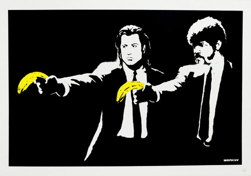 Pulp Fiction (Unsigned) di Banksy, Stampa in vendita su Singulart
