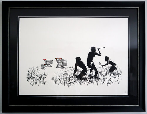 Trolley Hunters di Banksy, Stampa in vendita su Singulart