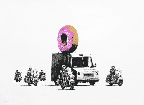 Donuts, Strawberry van Banksy, Afdruk te koop op Singulart