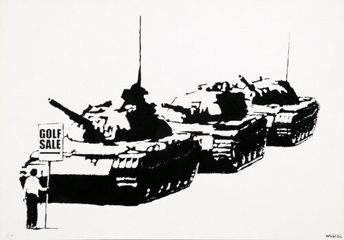 Golf Sale (Signed) van Banksy, Afdruk te koop op Singulart