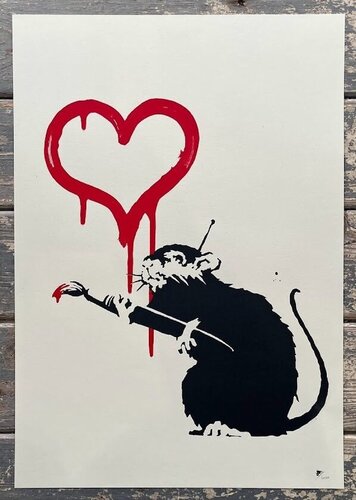 Love Rat (Unsigned) van Banksy, Afdruk te koop op Singulart