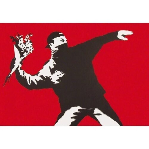 Love Is In The Air van Banksy, Afdruk te koop op Singulart