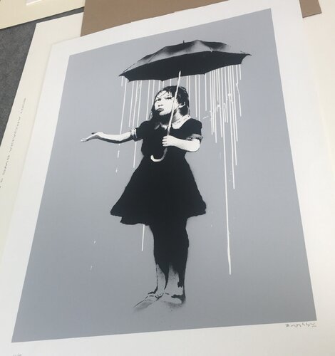 NOLA (White Rain) van Banksy, Afdruk te koop op Singulart
