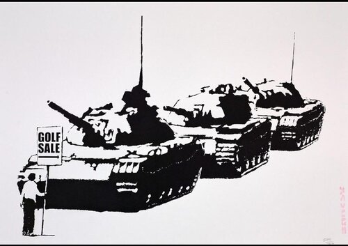 Golf Sale (Unsigned) van Banksy, Afdruk te koop op Singulart