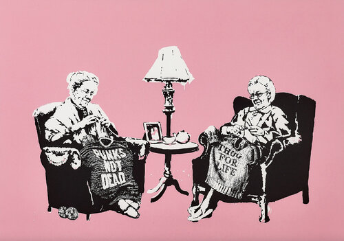 Grannies van Banksy, Afdruk te koop op Singulart