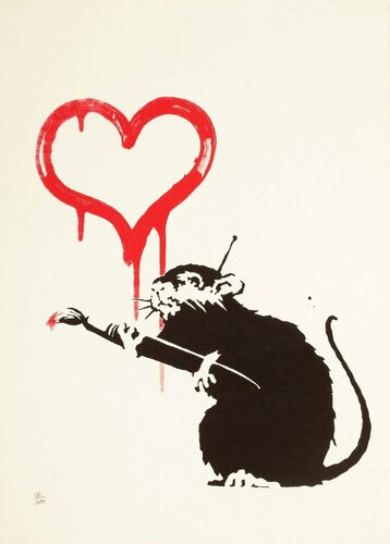 Love Rat van Banksy, Afdruk te koop op Singulart