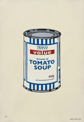 Tesco Soup Can van Banksy, Afdruk te koop op Singulart