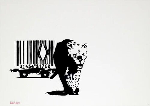 Barcode (Signed) di Banksy, Stampa in vendita su Singulart