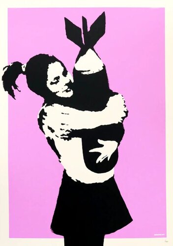 Bomb Hugger di Banksy, Stampa in vendita su Singulart
