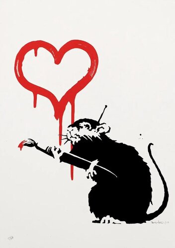Love Rat di Banksy, Stampa in vendita su Singulart