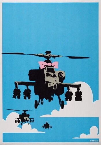 Happy Choppers di Banksy, Stampa in vendita su Singulart