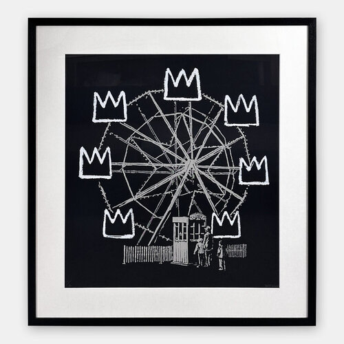 Banksquiat (Black) di Banksy, Stampa in vendita su Singulart