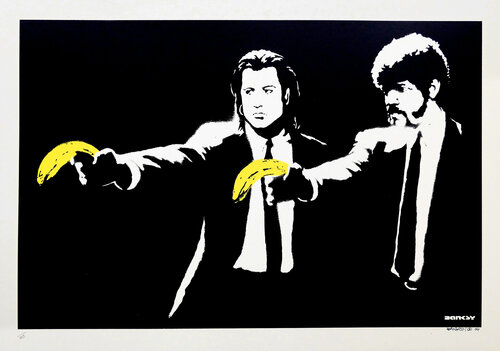 Pulp Fiction (Signed) di Banksy, Stampa in vendita su Singulart