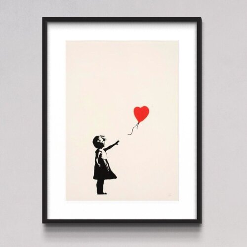 Girl with Balloon (signed) van Banksy, Afdruk te koop op Singulart