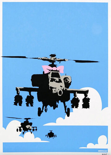 Happy Choppers van Banksy, Afdruk te koop op Singulart