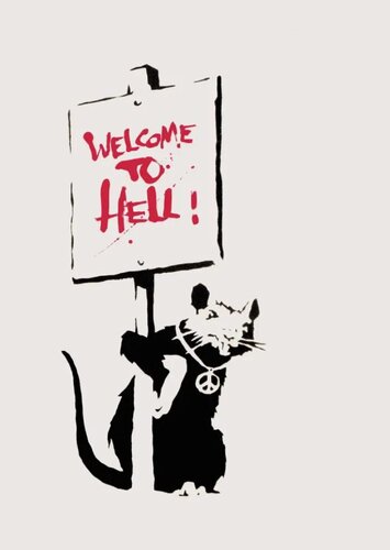 Welcome to Hell di Banksy, Stampa in vendita su Singulart