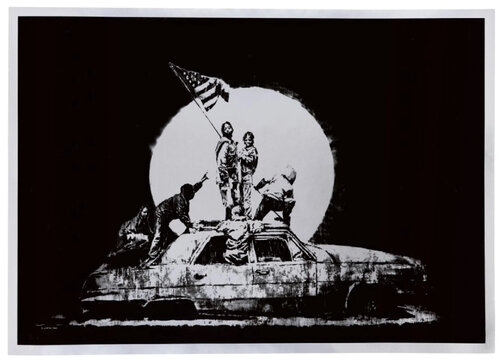 Silver Flag van Banksy, Afdruk te koop op Singulart