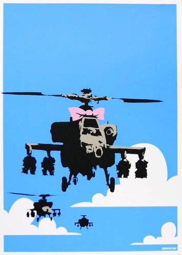 Happy Choppers van Banksy, Afdruk te koop op Singulart