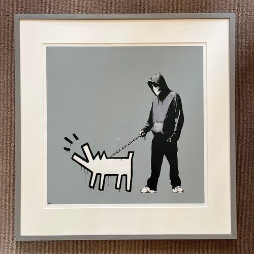 Choose Your Weapon (Grey) (Signed) van Banksy, Afdruk te koop op Singulart