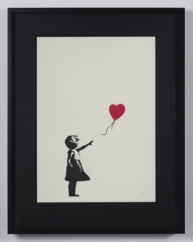 Girl with Balloon (Heart) van Banksy, Afdruk te koop op Singulart